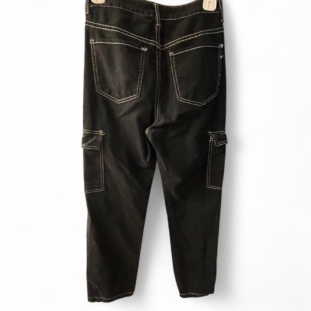 Soda Women's Black Cargo Straight Leg Jeans​​​ - Picture 4 of 4
